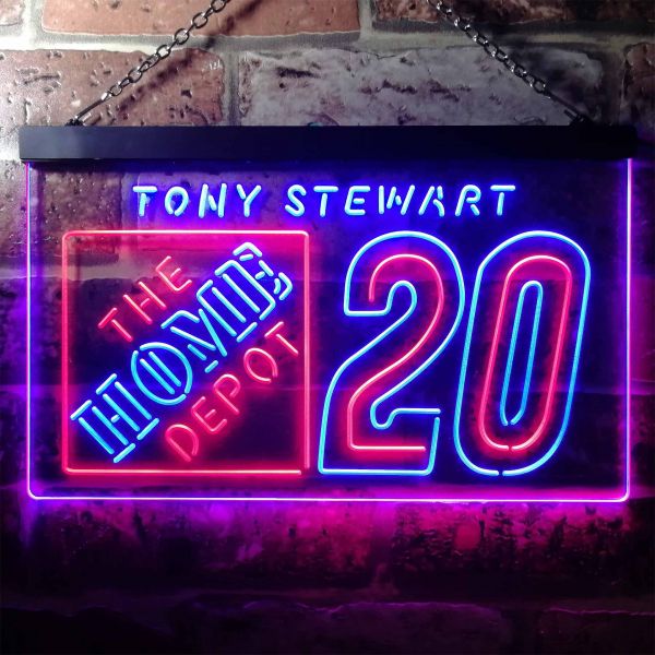 Tony Stewart 20 Dual LED Neon Light Sign